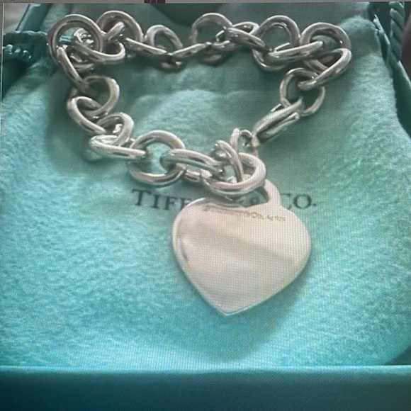 Tiffany & Co. Silver Heart Tag Bracelet - Picture 2 of 5